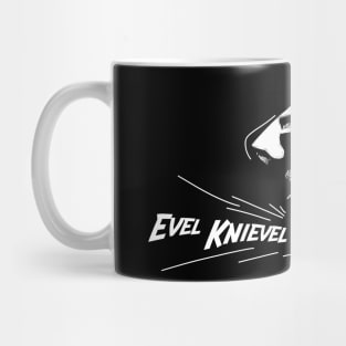 Evel Knievel vintage blackand white Mug